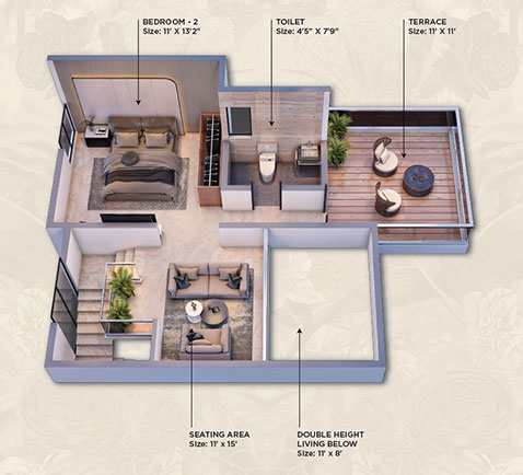 2 BHK First Floor